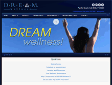 Tablet Screenshot of dreamwellnesspacificbeach.com